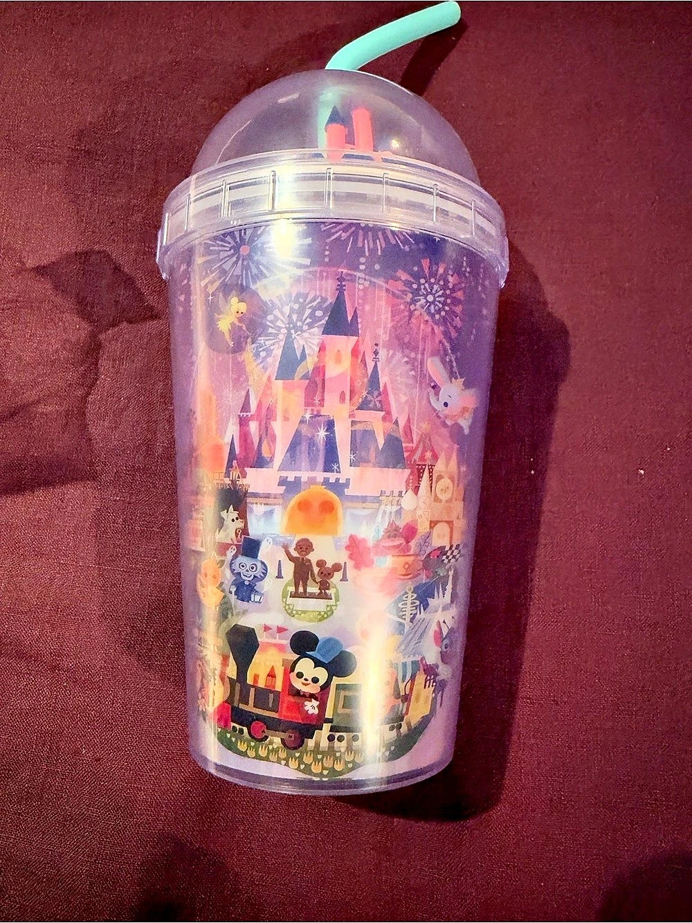 Disney Parks Tumbler with Straw by Joey Chou Purple & Multicolor